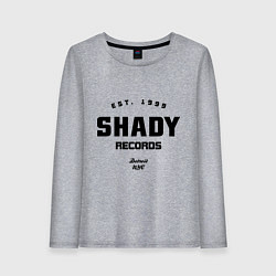 Лонгслив хлопковый женский Shady records, цвет: меланж