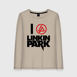 Женский лонгслив I love Linkin Park