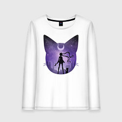 Лонгслив хлопковый женский Pretty Soldier Sailor Moon, цвет: белый