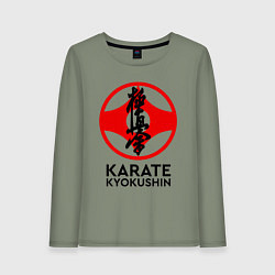 Лонгслив хлопковый женский Karate Kyokushin, цвет: авокадо