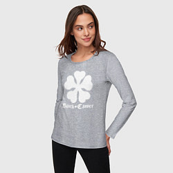 Лонгслив хлопковый женский Black Clover, цвет: меланж — фото 2