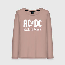 Женский лонгслив ACDC BACK IN BLACK