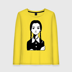 Женский лонгслив Wednesday Addams