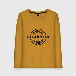 Лонгслив хлопковый женский Made in Tatarstan, цвет: горчичный