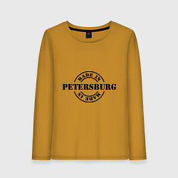 Лонгслив хлопковый женский Made in Petersburg, цвет: горчичный
