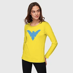 Лонгслив хлопковый женский Nightwing, цвет: желтый — фото 2