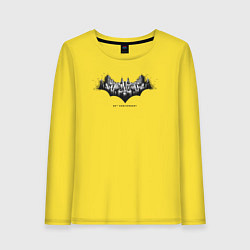 Лонгслив хлопковый женский Batman 80th Anniversary, цвет: желтый
