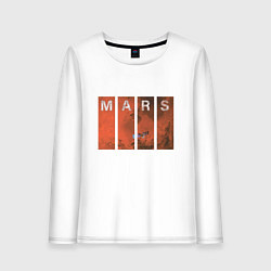Лонгслив хлопковый женский Mars, цвет: белый
