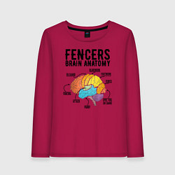 Женский лонгслив Fences Brain Anatomy