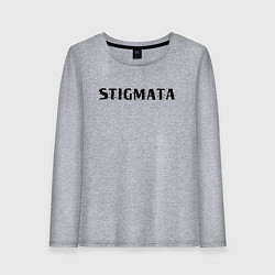 Лонгслив хлопковый женский Stigmata, цвет: меланж
