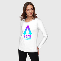 Лонгслив хлопковый женский APEX LEGENDS, цвет: белый — фото 2