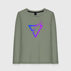 Женский лонгслив Liquid Triangle
