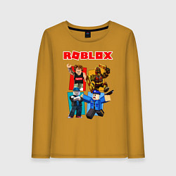 Лонгслив хлопковый женский ROBLOX, цвет: горчичный