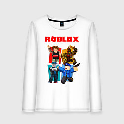 Лонгслив хлопковый женский ROBLOX, цвет: белый