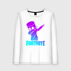 Лонгслив хлопковый женский FORTNITE X MARSHMELLO, цвет: белый