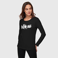 Лонгслив хлопковый женский Blink 182, цвет: черный — фото 2