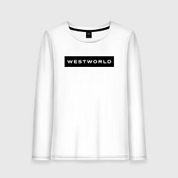 Лонгслив хлопковый женский Westworld, цвет: белый