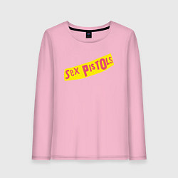 Лонгслив хлопковый женский Sex Pistols, цвет: светло-розовый