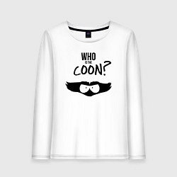 Лонгслив хлопковый женский South Park Who is the Coon?, цвет: белый