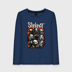 Лонгслив хлопковый женский Slipknot, цвет: тёмно-синий