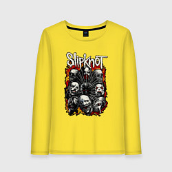 Лонгслив хлопковый женский Slipknot, цвет: желтый