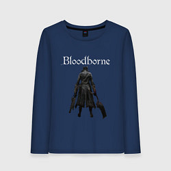 Лонгслив хлопковый женский Bloodborne, цвет: тёмно-синий