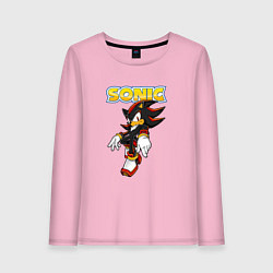 Лонгслив хлопковый женский Sonic, цвет: светло-розовый