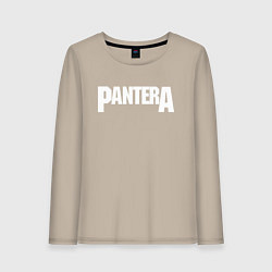 Лонгслив хлопковый женский PANTERA, цвет: миндальный