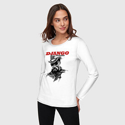 Лонгслив хлопковый женский Django, цвет: белый — фото 2