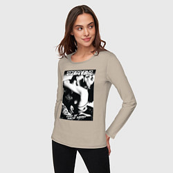 Лонгслив хлопковый женский Scorpions, цвет: миндальный — фото 2