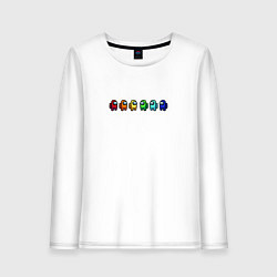 Лонгслив хлопковый женский Among Us, цвет: белый