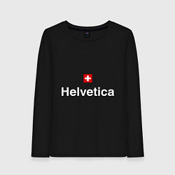 Женский лонгслив Helvetica Type