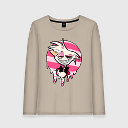 Лонгслив хлопковый женский ОТЕЛЬ ХАЗБИН, цвет: миндальный