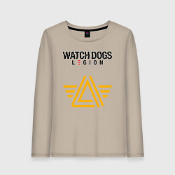 Лонгслив хлопковый женский ЧВК Watch Dogs Legion, цвет: миндальный