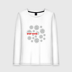 Женский лонгслив Stop Covid