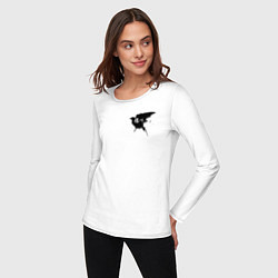 Лонгслив хлопковый женский Karasuno Karasuno High, цвет: белый — фото 2