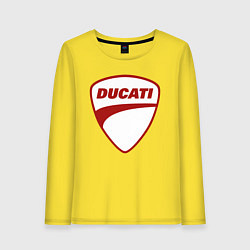 Женский лонгслив Ducati Logo Дукати Лого Z