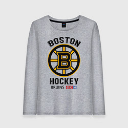 Лонгслив хлопковый женский BOSTON BRUINS NHL, цвет: меланж
