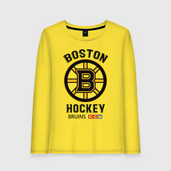 Лонгслив хлопковый женский BOSTON BRUINS NHL, цвет: желтый