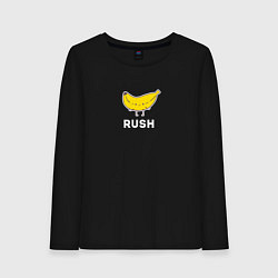Лонгслив хлопковый женский RUSH BANANA, цвет: черный