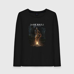 Лонгслив хлопковый женский Dark Souls Remastered, цвет: черный
