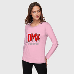 Лонгслив хлопковый женский DMX Forever, цвет: светло-розовый — фото 2
