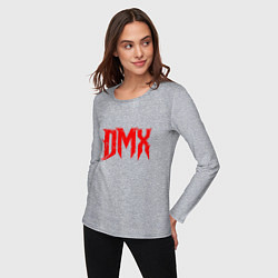 Лонгслив хлопковый женский DMX Rap, цвет: меланж — фото 2