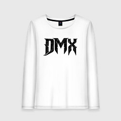 Лонгслив хлопковый женский DMX Logo Z, цвет: белый