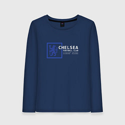 Лонгслив хлопковый женский FC Chelsea Stamford Bridge 202122, цвет: тёмно-синий