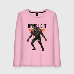 Лонгслив хлопковый женский Dying light Зараженный, цвет: светло-розовый