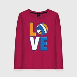 Женский лонгслив Love Volleyball