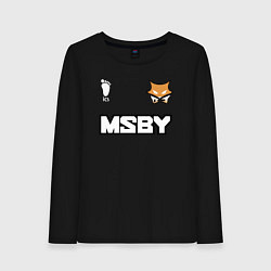 Женский лонгслив MSBY BLACK JACKALS