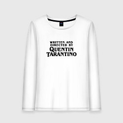 Лонгслив хлопковый женский Quentin Tarantino, цвет: белый
