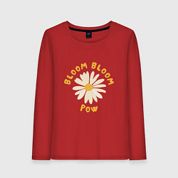 Лонгслив хлопковый женский THE BOYZ Bloom Bloom Pow Cute, цвет: красный